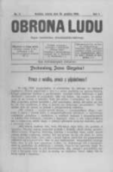 Obrona Ludu: organ Stronnictwa Chrześcijańsko-Ludowego. 1898 R.1 Nr2