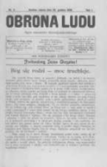 Obrona Ludu: organ Stronnictwa Chrześcijańsko-Ludowego. 1898 R.1 Nr3