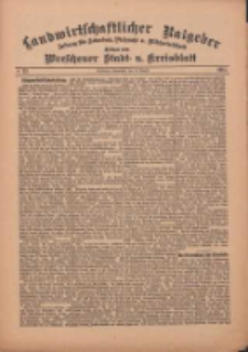 Landwirtschaftlicher Ratgeber: Zeitung für Ackerbau, Viehzucht u. Milchwirtschaft: Beilage zum Wreschener Stadt- u. Kreisblatt 1912.08.10 Nr33