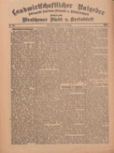 Landwirtschaftlicher Ratgeber: Zeitung für Ackerbau, Viehzucht u. Milchwirtschaft: Beilage zum Wreschener Stadt- u. Kreisblatt 1912.08.18 Nr34