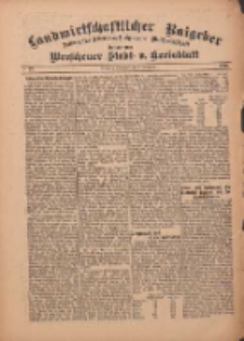 Landwirtschaftlicher Ratgeber: Zeitung für Ackerbau, Viehzucht u. Milchwirtschaft: Beilage zum Wreschener Stadt- u. Kreisblatt 1912.09.07 Nr37