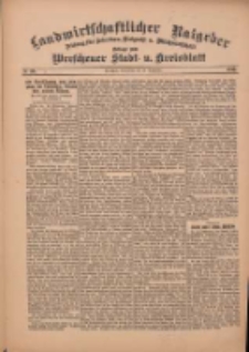 Landwirtschaftlicher Ratgeber: Zeitung für Ackerbau, Viehzucht u. Milchwirtschaft: Beilage zum Wreschener Stadt- u. Kreisblatt 1912.09.14 Nr38
