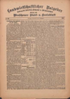Landwirtschaftlicher Ratgeber: Zeitung für Ackerbau, Viehzucht u. Milchwirtschaft: Beilage zum Wreschener Stadt- u. Kreisblatt 1912.09.28 Nr40