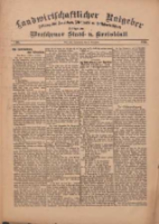 Landwirtschaftlicher Ratgeber: Zeitung für Ackerbau, Viehzucht u. Milchwirtschaft: Beilage zum Wreschener Stadt- u. Kreisblatt 1912.11.09 Nr46