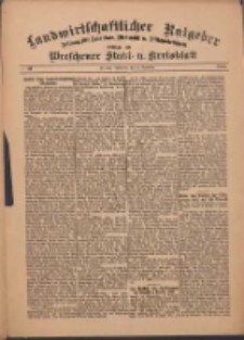 Landwirtschaftlicher Ratgeber: Zeitung für Ackerbau, Viehzucht u. Milchwirtschaft: Beilage zum Wreschener Stadt- u. Kreisblatt 1912.11.30 Nr49