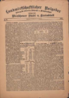 Landwirtschaftlicher Ratgeber: Zeitung für Ackerbau, Viehzucht u. Milchwirtschaft: Beilage zum Wreschener Stadt- u. Kreisblatt 1912.12.21 Nr52