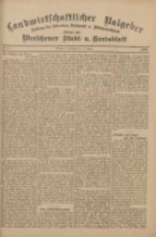 Landwirtschaftlicher Ratgeber: Zeitung für Ackerbau, Viehzucht u. Milchwirtschaft: Beilage zum Wreschener Stadt- u. Kreisblatt 1911.01.14 Nr3