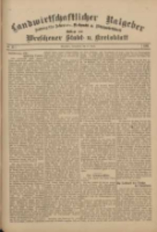 Landwirtschaftlicher Ratgeber: Zeitung für Ackerbau, Viehzucht u. Milchwirtschaft: Beilage zum Wreschener Stadt- u. Kreisblatt 1911.04.22 Nr17