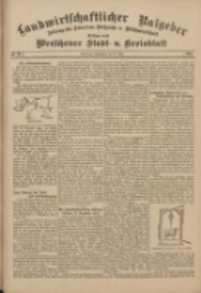 Landwirtschaftlicher Ratgeber: Zeitung für Ackerbau, Viehzucht u. Milchwirtschaft: Beilage zum Wreschener Stadt- u. Kreisblatt 1911.05.27 Nr22
