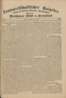 Landwirtschaftlicher Ratgeber: Zeitung für Ackerbau, Viehzucht u. Milchwirtschaft: Beilage zum Wreschener Stadt- u. Kreisblatt 1911.08.19 Nr34