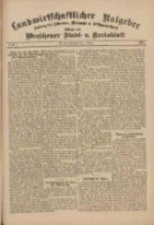 Landwirtschaftlicher Ratgeber: Zeitung für Ackerbau, Viehzucht u. Milchwirtschaft: Beilage zum Wreschener Stadt- u. Kreisblatt 1911.10.07 Nr41