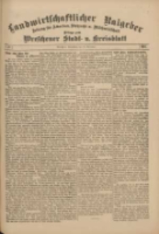 Landwirtschaftlicher Ratgeber: Zeitung für Ackerbau, Viehzucht u. Milchwirtschaft: Beilage zum Wreschener Stadt- u. Kreisblatt 1911.11.25 Nr48