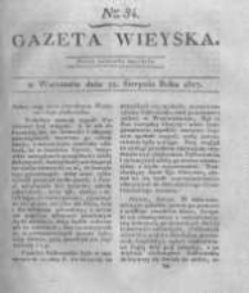 Gazeta wieyska czyli wiadomości gospodarczo-rolnicze. 1817.08.22 Nr34