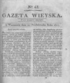 Gazeta wieyska czyli wiadomości gospodarczo-rolnicze. 1817.10.24 Nr43