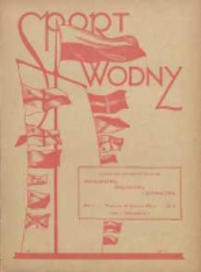 Sport Wodny: czasopismo poświęcone sprawom wioślarstwa, żeglarstwa i pływactwa 1927.06.25 R.3 Nr8