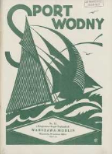 Sport Wodny: dwutygodnik poświęcony sprawom wioślarstwa, żeglarstwa i pływactwa 1928.06.15 R.4 Nr12