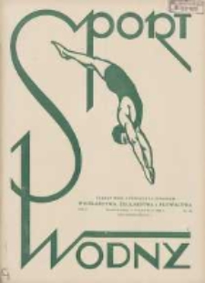 Sport Wodny: dwutygodnik poświęcony sprawom wioślarstwa, żeglarstwa i pływactwa 1928.08.01 R.4 Nr14