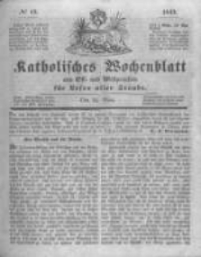 Katholisches Wochenblatt aus Ost- und Westpreussen für Leser aller Stände. 1843.03.25 No13