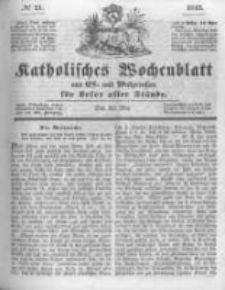Katholisches Wochenblatt aus Ost- und Westpreussen für Leser aller Stände. 1843.05.20 No21