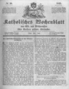 Katholisches Wochenblatt aus Ost- und Westpreussen für Leser aller Stände. 1843.07.22 No30