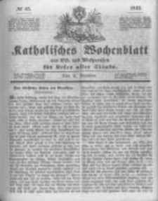 Katholisches Wochenblatt aus Ost- und Westpreussen für Leser aller Stände. 1843.11.04 No45