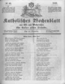 Katholisches Wochenblatt aus Ost- und Westpreussen für Leser aller Stände. 1843.11.25 No48