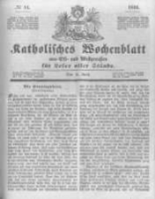 Katholisches Wochenblatt aus Ost- und Westpreussen für Leser aller Stände. 1844.04.06 No14