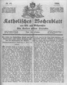 Katholisches Wochenblatt aus Ost- und Westpreussen für Leser aller Stände. 1844.10.12 No41