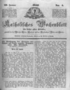 Katholisches Wochenblatt für Leser aller Stände zunächst für die Diöcesen Culm, Ermeland und das Erzbisthum Posen und Gnesen. 1850.01.26 No4