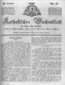 Katholisches Wochenblatt für Leser aller Stände zunächst für die Diöcesen Culm, Ermeland und das Erzbisthum Posen und Gnesen. 1850.10.12 No41