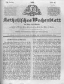 Katholisches Wochenblatt für Leser aller Stände zunächst für die Diöcesen Culm, Ermeland und das Erzbisthum Posen und Gnesen. 1850.10.19 No42