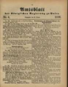 Amtsblatt der K&ouml;niglichen Regierung zu Posen. 1886.01.26 Nro.4