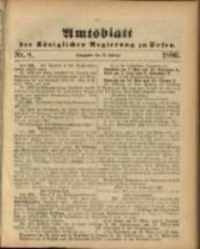 Amtsblatt der Königlichen Regierung zu Posen. 1886.02.23 Nro.8