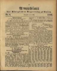 Amtsblatt der K&ouml;niglichen Regierung zu Posen. 1886.03.02 Nro.9