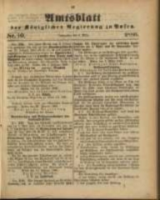 Amtsblatt der K&ouml;niglichen Regierung zu Posen. 1886.03.09 Nro.10