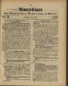 Amtsblatt der K&ouml;niglichen Regierung zu Posen. 1886.03.23 Nro.12