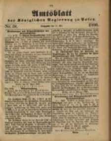 Amtsblatt der K&ouml;niglichen Regierung zu Posen. 1886.05.11 Nro.19