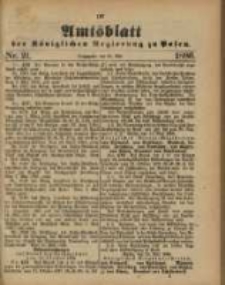 Amtsblatt der K&ouml;niglichen Regierung zu Posen. 1886.05.25 Nro.21
