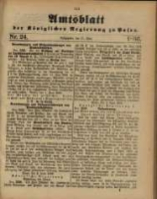 Amtsblatt der K&ouml;niglichen Regierung zu Posen. 1886.06.15 Nro.24