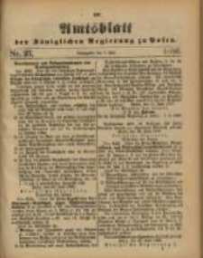Amtsblatt der K&ouml;niglichen Regierung zu Posen. 1886.07.06 Nro.27