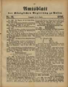Amtsblatt der K&ouml;niglichen Regierung zu Posen. 1886.08.03 Nro.31