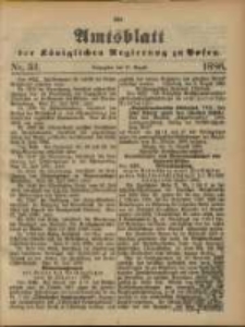 Amtsblatt der Königlichen Regierung zu Posen. 1886.08.17 Nro.33