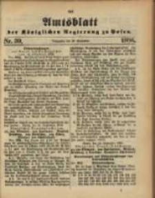 Amtsblatt der Königlichen Regierung zu Posen. 1886.09.28 Nro.39