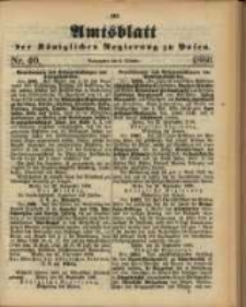 Amtsblatt der K&ouml;niglichen Regierung zu Posen. 1886.10.05 Nro.40