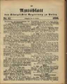 Amtsblatt der Königlichen Regierung zu Posen. 1886.10.19 Nro.42