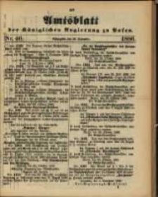 Amtsblatt der K&ouml;niglichen Regierung zu Posen. 1886.11.16 Nro.46