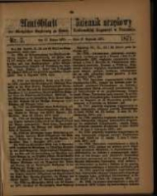 Amtsblatt der K&ouml;niglichen Regierung zu Posen. 1871.01.17 Nro.3