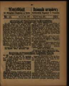 Amtsblatt der K&ouml;niglichen Regierung zu Posen. 1871.03.21 Nro.12