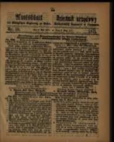 Amtsblatt der Königlichen Regierung zu Posen. 1871.05.02 Nro.18