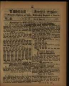 Amtsblatt der K&ouml;niglichen Regierung zu Posen. 1871.05.30 Nro.22